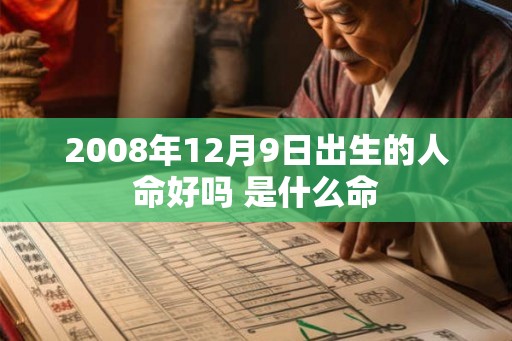 2008年12月9日出生的人命好吗 是什么命