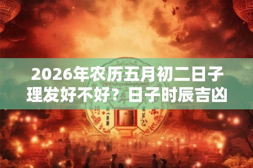 2026年农历五月初二日子理发好不好？日子时辰吉凶查询？
