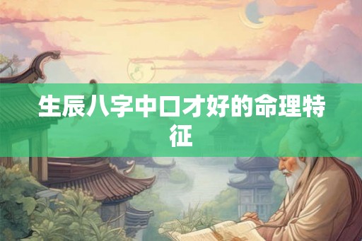 生辰八字中口才好的命理特征 生辰八字中口才好的命理特征