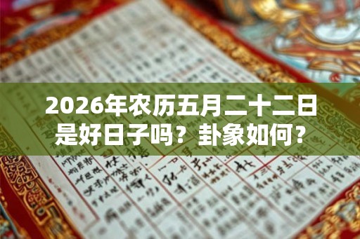 2026年农历五月二十二日是好日子吗？卦象如何？