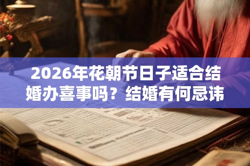 2026年花朝节日子适合结婚办喜事吗？结婚有何忌讳？