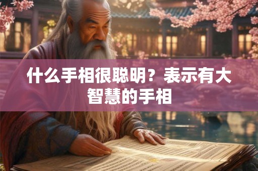 什么手相很聪明?表示有大智慧的手相 什么手相很聪明?表示有大智慧的手相