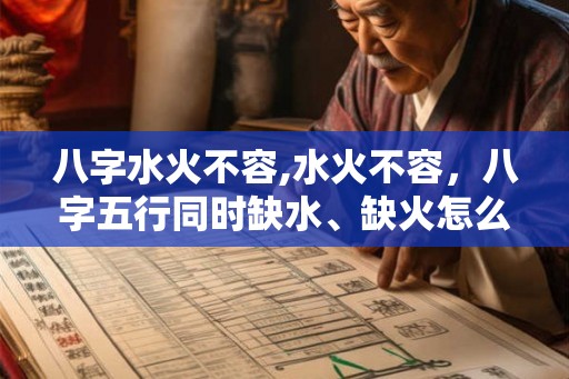八字水火不容,水火不容，八字五行同时缺水、缺火怎么办？