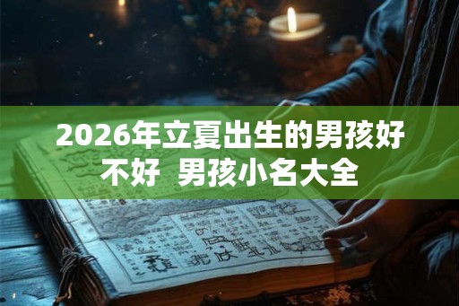 2026年立夏出生的男孩好不好 男孩小名大全 2026年立夏出生的男孩好不好 男孩小名大全