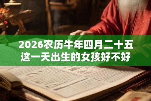 2026农历牛年四月二十五这一天出生的女孩好不好 2026农历牛年四月二十五这一天出生的女孩好不好