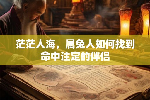 茫茫人海，属兔人如何找到命中注定的伴侣