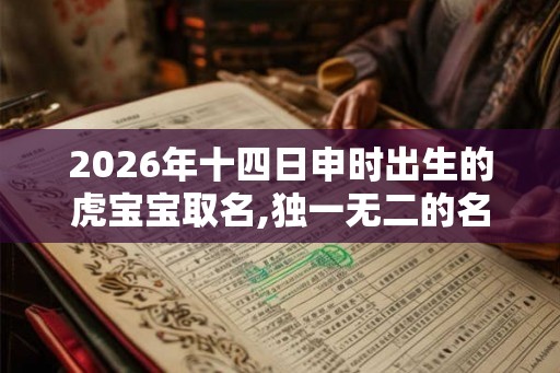 2026年十四日申时出生的虎宝宝取名,独一无二的名字 2026年十四日申时出生的虎宝宝取名,独一无二的名字
