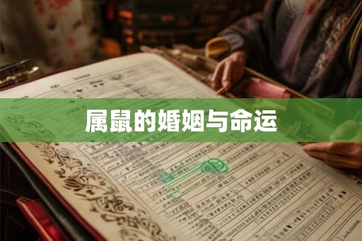 属鼠的婚姻与命运
