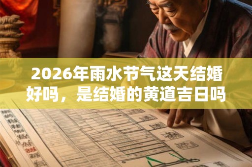 2026年雨水节气这天结婚好吗，是结婚的黄道吉日吗？