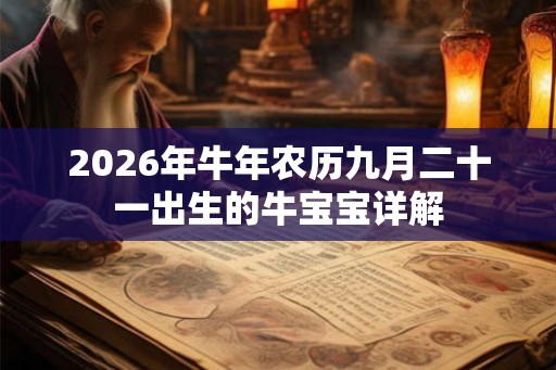 2026年牛年农历九月二十一出生的牛宝宝详解