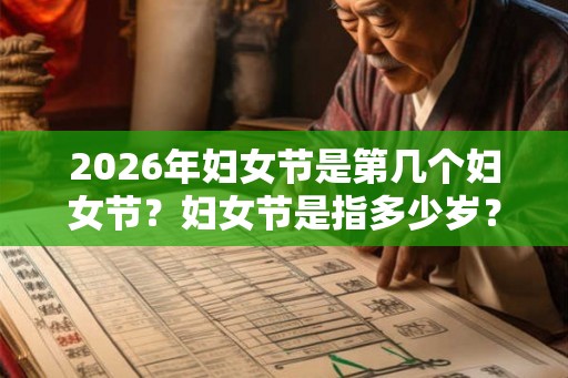 2026年妇女节是第几个妇女节?妇女节是指多少岁? 2026年妇女节是第几个妇女节?妇女节是指多少岁?