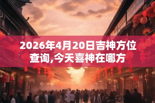 2026年4月20日吉神方位查询,今天喜神在哪方