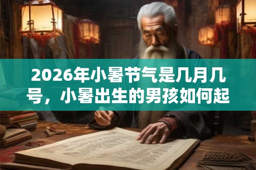 2026年小暑节气是几月几号，小暑出生的男孩如何起名字
