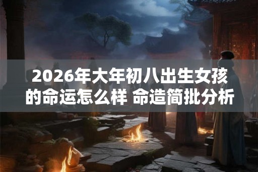 2026年大年初八出生女孩的命运怎么样 命造简批分析！