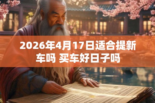 2026年4月17日适合提新车吗 买车好日子吗