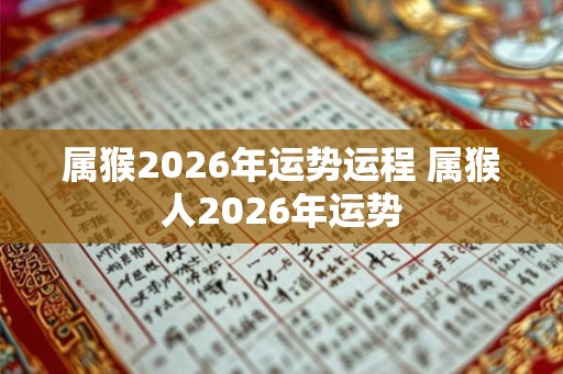 属猴2026年运势运程 属猴人2026年运势 属猴2026年运势运程 属猴人2026年运势