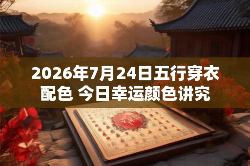 2026年7月24日五行穿衣配色 今日幸运颜色讲究
