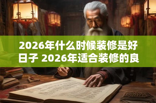 2026年什么时候装修是好日子 2026年适合装修的良辰吉日