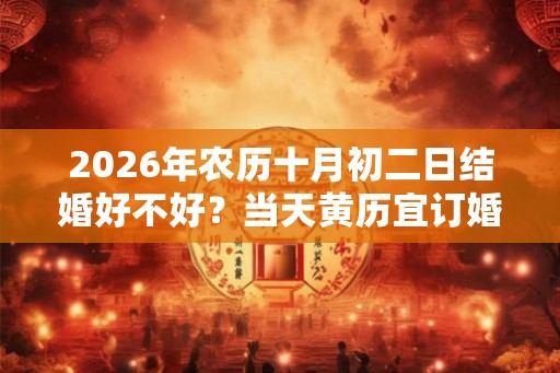 2026年农历十月初二日结婚好不好?当天黄历宜订婚吗 2026年农历十月初二日结婚好不好?当天黄历宜订婚吗