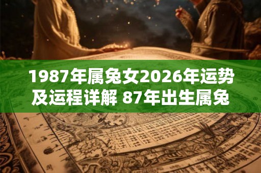 1987年属兔女2026年运势及运程详解 87年出生属兔人2026全年每月运势女性