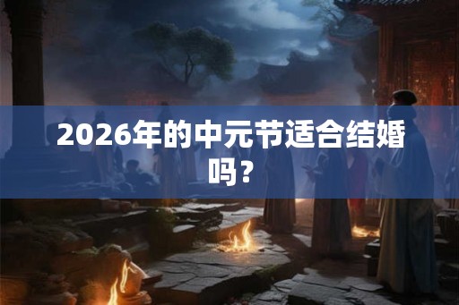 2026年的中元节适合结婚吗？