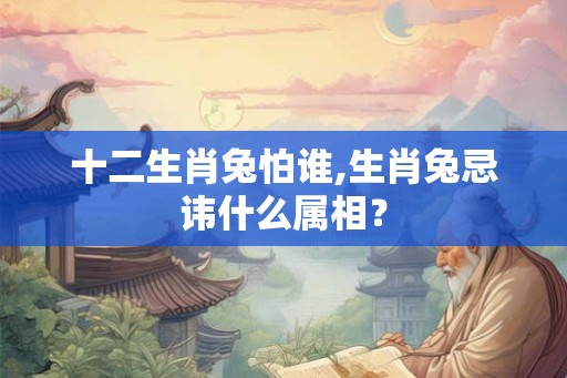 十二生肖兔怕谁,生肖兔忌讳什么属相？