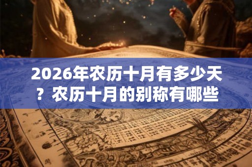 2026年农历十月有多少天？农历十月的别称有哪些