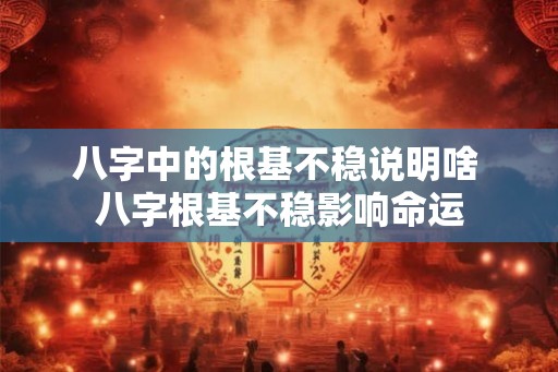 八字中的根基不稳说明啥 八字根基不稳影响命运
