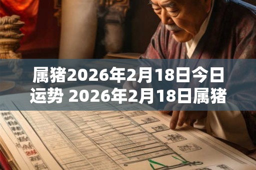 属猪2026年2月18日今日运势 2026年2月18日属猪人运势