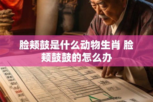 脸颊鼓是什么动物生肖 脸颊鼓鼓的怎么办