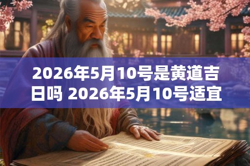2026年5月10号是黄道吉日吗 2026年5月10号适宜结婚吗 2026年5月10号是黄道吉日吗 2026年5月10号适宜结婚吗