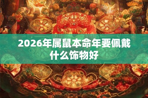 2026年属鼠本命年要佩戴什么饰物好