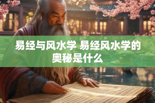 易经与风水学 易经风水学的奥秘是什么