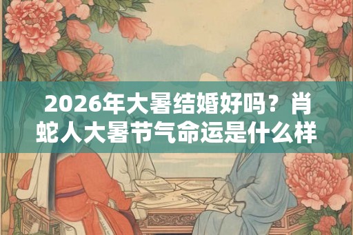 2026年大暑结婚好吗？肖蛇人大暑节气命运是什么样的？