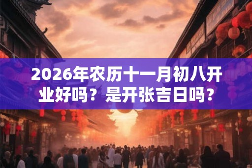 2026年农历十一月初八开业好吗？是开张吉日吗？
