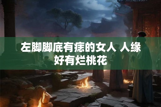 左脚脚底有痣的女人 人缘好有烂桃花
