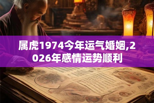 属虎1974今年运气婚姻,2026年感情运势顺利