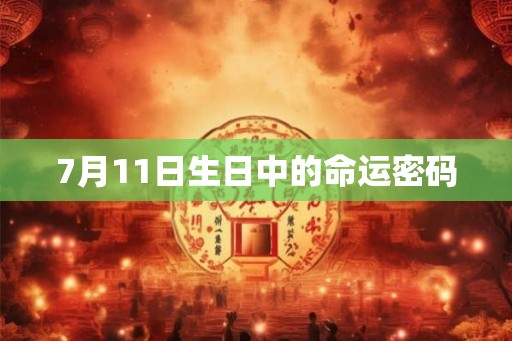 7月11日生日中的命运密码