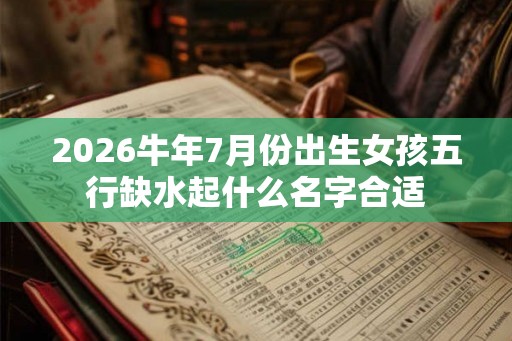 2026牛年7月份出生女孩五行缺水起什么名字合适