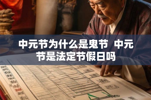 中元节为什么是鬼节 中元节是法定节假日吗 中元节为什么是鬼节 中元节是法定节假日吗