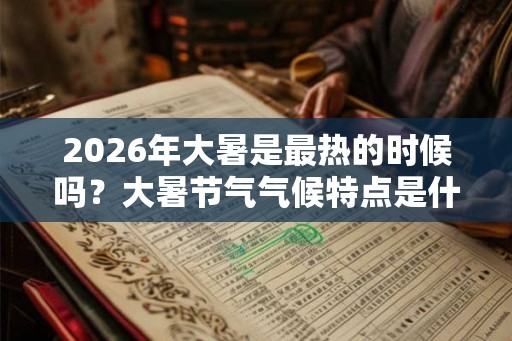 2026年大暑是最热的时候吗？大暑节气气候特点是什么？