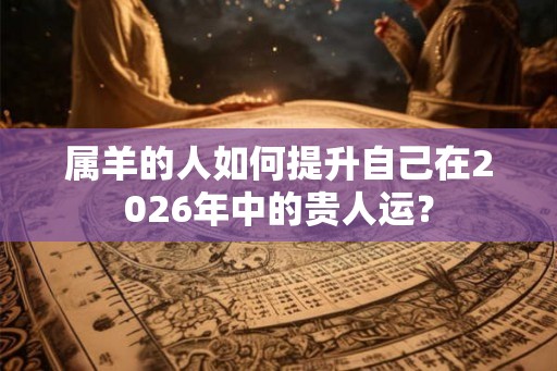 属羊的人如何提升自己在2026年中的贵人运？