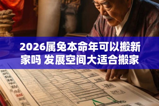 2026属兔本命年可以搬新家吗 发展空间大适合搬家