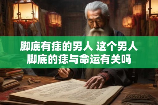 脚底有痣的男人 这个男人脚底的痣与命运有关吗