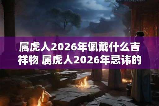 属虎人2026年佩戴什么吉祥物 属虎人2026年忌讳的颜色