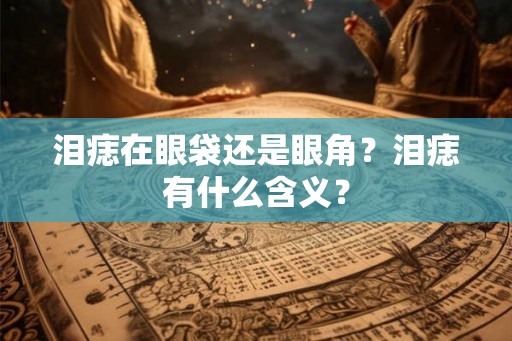 泪痣在眼袋还是眼角？泪痣有什么含义？