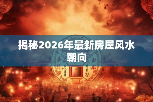 揭秘2026年最新房屋风水朝向