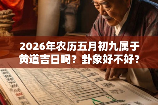 2026年农历五月初九属于黄道吉日吗？卦象好不好？