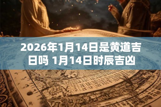 2026年1月14日是黄道吉日吗 1月14日时辰吉凶