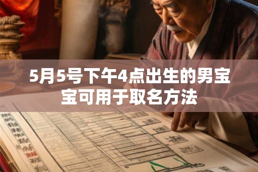 5月5号下午4点出生的男宝宝可用于取名方法